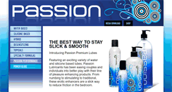 Desktop Screenshot of passionlubes.com