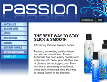 Tablet Screenshot of passionlubes.com